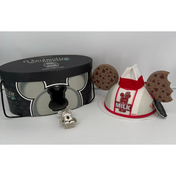 Disney Vinylmation Urban #7 Milk Ear Hat Limited Edition 1000 & 3" Vinylmation - Picture 1 of 16
